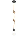 Eglo Rampside 1 Light Open Bulb Rope Pendant