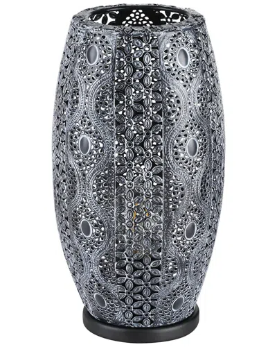 Eglo Riyadh 1 Light Table Lamp With Black Finish & Antique Black Metal Shade
