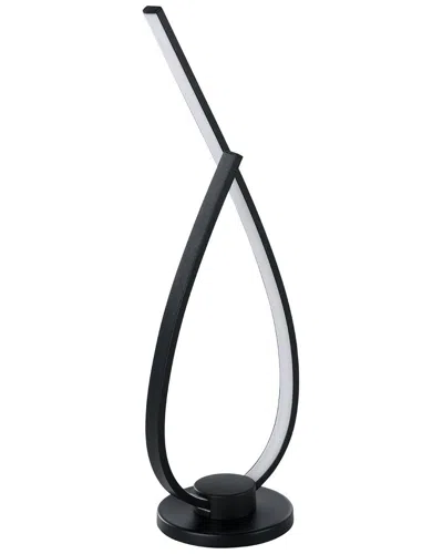 Eglo Roncade Integrated Led Table Lamp With Black Finish & White Diffuser