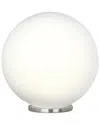 Eglo Rondo 1 Light Table Lamp With Siliver Finish & Opal Glass