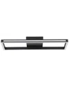 Eglo Salvilanas 1 Light Integrated Led Ceiling Light With Black Finish & White Diffuser
