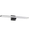 Eglo Tabiano 3 Light Integrated Led Vanity Light With Matte Black Finish & White Acrylic Shade