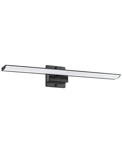 EGLO EGLO TABIANO 3 LIGHT INTEGRATED LED VANITY LIGHT WITH MATTE BLACK FINISH & WHITE ACRYLIC SHADE