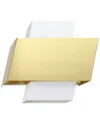 Eglo Timparossa 1 Light Wall Light With White & Brushed Brass Finish