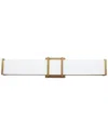 Eglo Tomero 1 Light Led Bath/vanity Light With Brushed Gold Finish & White Acrylic Shade