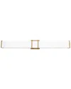 Eglo Tomero 1 Light Led Bath/vanity Light With Brushed Gold Finish & White Acrylic Shade