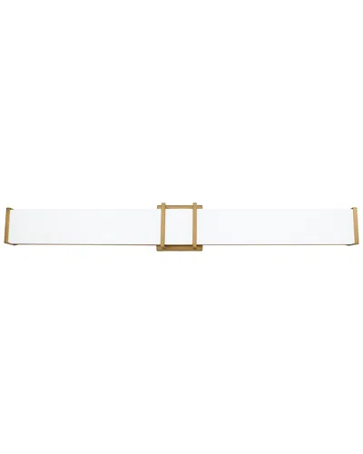 Eglo Tomero 1 Light Led Bath/vanity Light With Brushed Gold Finish & White Acrylic Shade