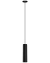 Eglo Tortoreto 1 Light Cylinder Pendant With Matte Black Finish