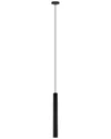 Eglo Tortoreto 1 Light Cylinder Pendant With Matte Black Finish