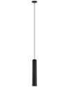 Eglo Tortoreto 1 Light Cylinder Pendant With Matte Black Finish
