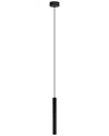Eglo Tortoreto 1 Light Cylinder Pendant With Matte Black Finish