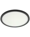 Eglo Trago 1 Light Integrated Led Ceiling Light With Black Finish & White Acrylic Diffuser