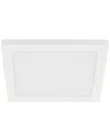 Eglo Trago 1 Light Integrated Led Square Ceiling /wall Light With White Finish & White Acrylic Shade