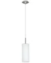 Eglo Troy 3 1 Light Mini Pendant With Matte Nickel Finish & Frosted Glass Shade