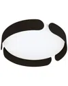 Eglo Valcasotto 1 Light Integrated Led Ceiling Light With Black Finish & White Acrylic Shade