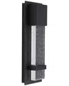 Eglo Venecia 1 Light Integrated Led Outdoor Wall Light With Black Finish & Clear Seeded Glass