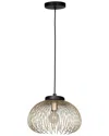 Eglo Venezuela 1 Light Dual Mount Ceiling Or Pendant With Black Finish & Matte Gold Metal Shade