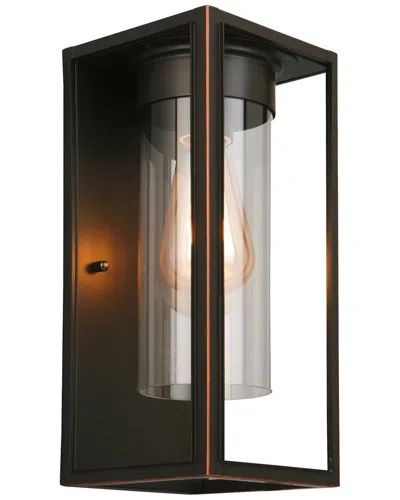 EGLO EGLO WALKER HILL 1 LIGHT OUTDOOR WALL LIGHT WITH OIL RUBBED BRONZE FINISH & CLEAR GLASS