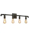 Eglo Wymer 4 Light Open Bulb Bath/vanity Light With Zinc Finish
