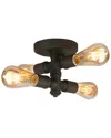 Eglo Wymer 4 Light Open Bulb Ceiling Light With Matte Bronze Finish