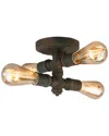 Eglo Wymer 4 Light Open Bulb Ceiling Light With Zinc Finish