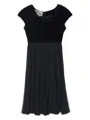 Egon Von Furstenberg Embellished Velvet Dress In Black