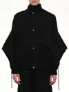 Egonlab Back Fold Track Jacket In Black