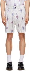 Egonlab Beige Floral Short In Coquelicot Print