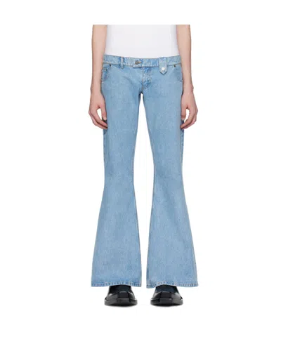 Egonlab Belt-loop Jeans In Blue