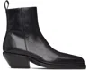 Egonlab Black Ankle Boots In Black