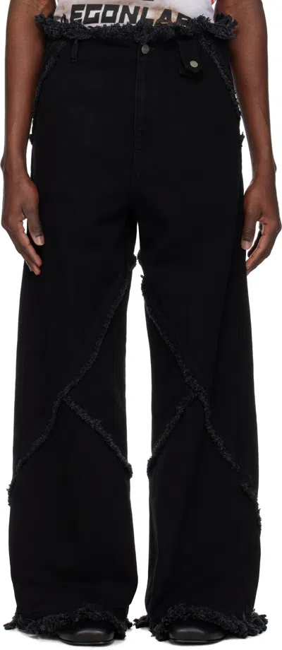 Egonlab Black Argyle Jeans