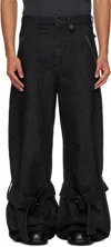 Egonlab Cargo Jeans In Black