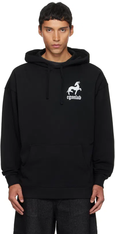 EGONLAB BLACK 'PLAY WITH FIRE' HOODIE