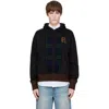 Egonlab Black Scarf Hoodie In Aw26-025 Black Ameri