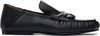 Egonlab Black Soft Loafers In Black
