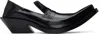 Egonlab Black Spike Loafers In Black