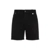 Egonlab Washed-out Denim Shorts In Black