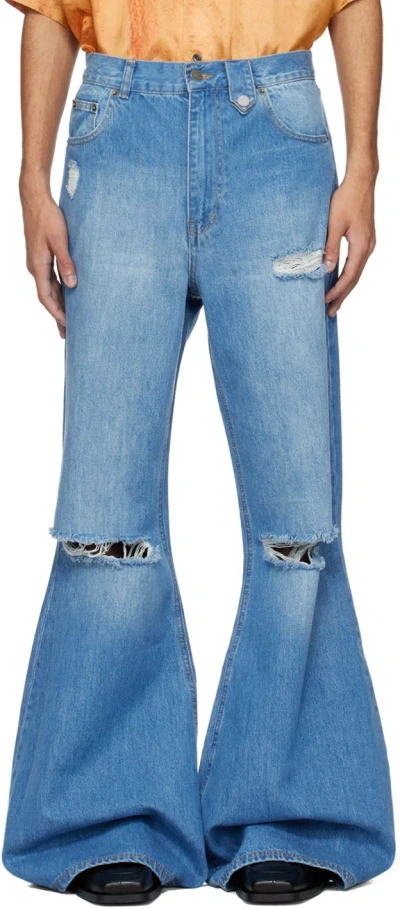 Egonlab Blue Flared Jeans