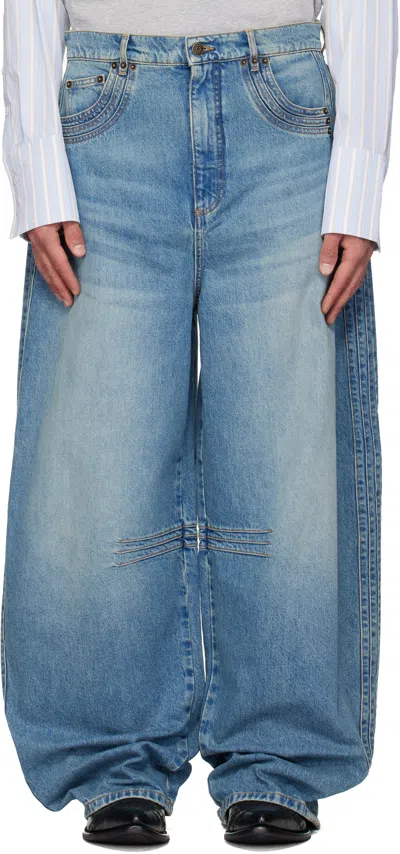 Egonlab Blue Overscaled Jeans
