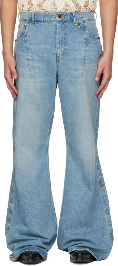 Egonlab Blue Refined Wide Jeans