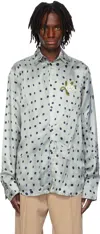 Egonlab Blue Salia Lola Dotts Longsleeve Shirt In Salia Lola Dotts