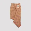 Egonlab Orange Cotton Broche Skirt
