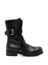 Egonlab Buckled Leather Boots In Multi