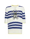 Egonlab Bunny Striped T-shirt In Multi