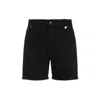 Egonlab Washed-out Denim Shorts In Black