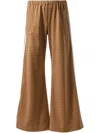 Egonlab Geometric-print Track Pants In Brown