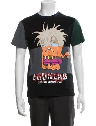 Pre-owned Egonlab Graphic Print Short Sleeve Shirt In Black