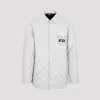 Egonlab Logo-patch Quilted Shirt In Grey