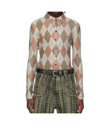 Egonlab Harry Print Fitted Shirt In Multi-color