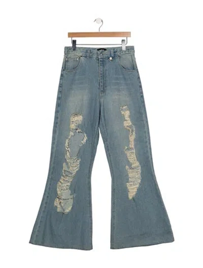 Pre-owned Egonlab High-rise Flared Jeans In Blue